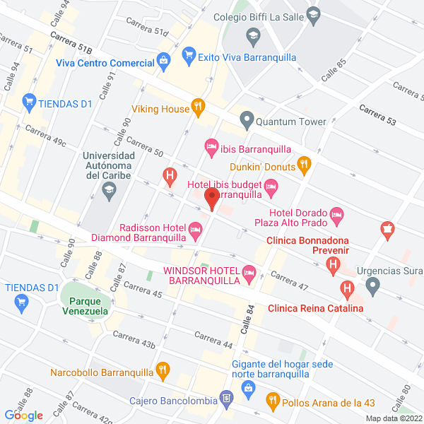 Map of Vihonco Ips Costa S.A.S.