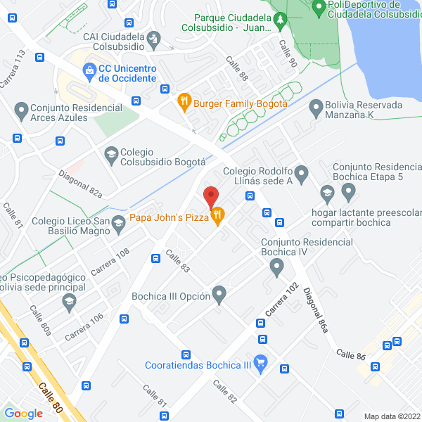 Mapa de Ventanas Y Proyectos Ltda.