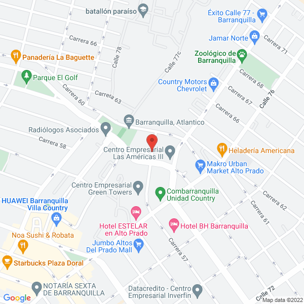 Map of Technoelite Green Energy S.A.S.