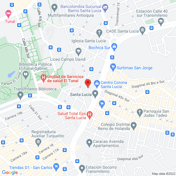 Mapa de Espacios Cerámicos Ltda.