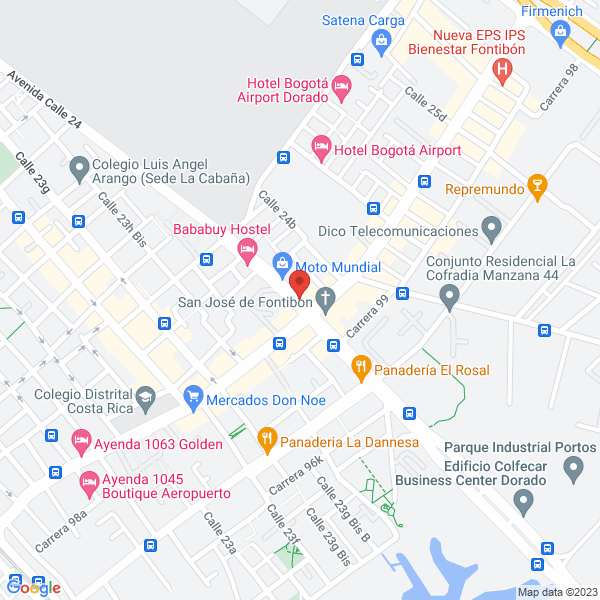 Mapa de Multimodal De Transportes S.A.S. Multitrans S.A.S.
