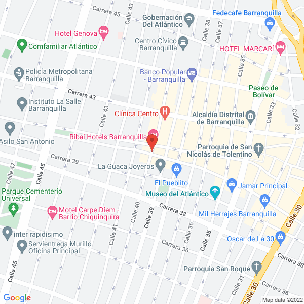 Map of Inversiones H.S. Del Caribe S.A.S.