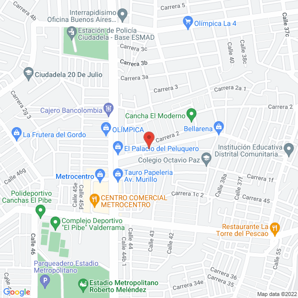 Map of Distribuciones Genericos Jn S.A.S.