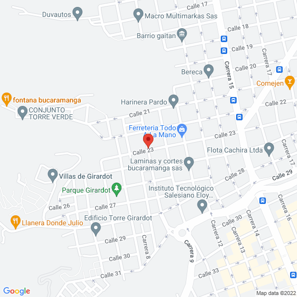 Map of Almagrés De Colombia S.A.S.