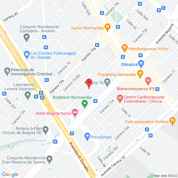 Mapa de Grupo Empresarial Evidence S.A.S.