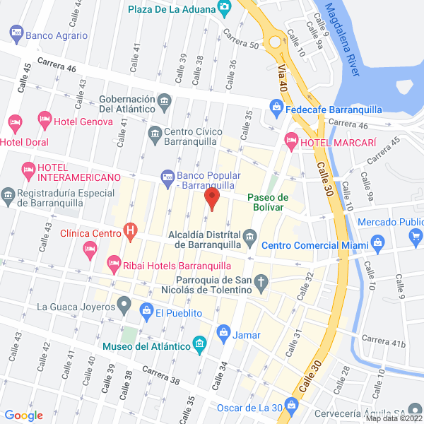 Map of Electricos Y Herrajes Ws S.A.S.