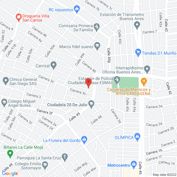 Map of Jussa Editores S.A.S.