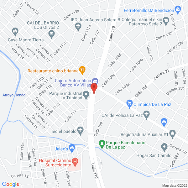Map of Representaciones Transfor S.A.S.