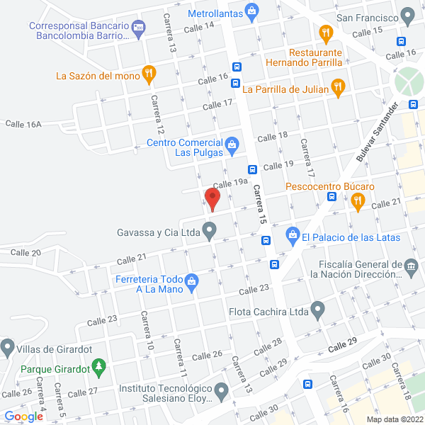 Map of Aperitivos Y Licores De Santander S.A.S.