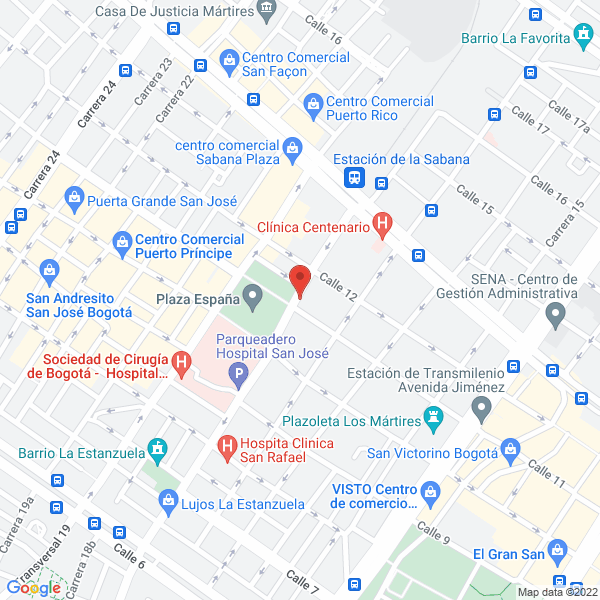 Mapa de Comercializadora Yate E.U.