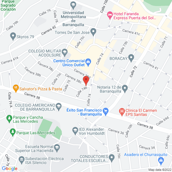 Map of Lighting Designs S.A.S.