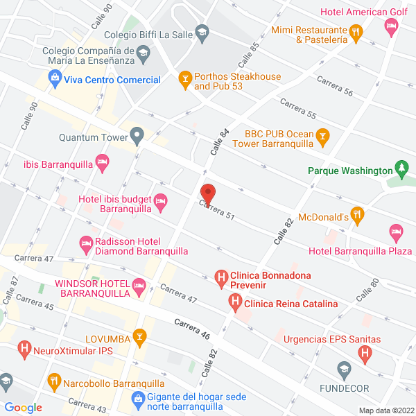 Map of Linea Once S.A.S.