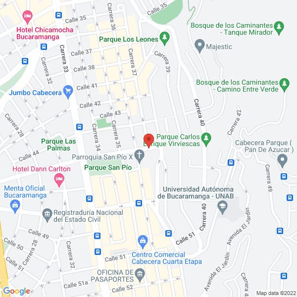 Map of Grupo Santandereano S.A.