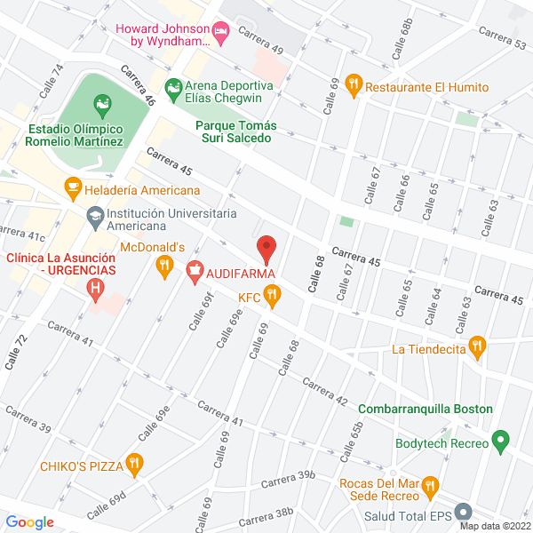 Map of Comercializadora Dcg S.A.S.