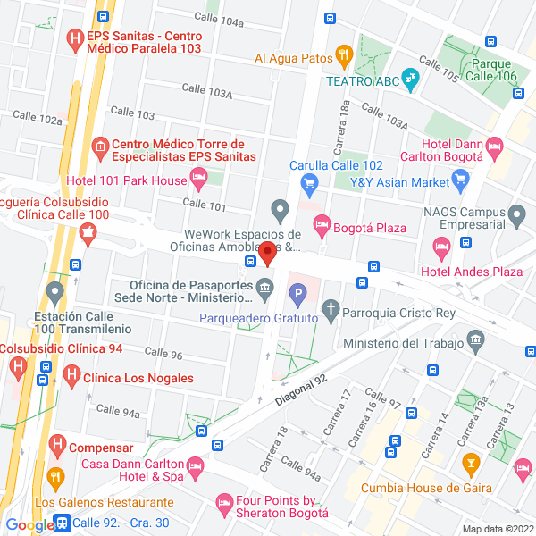 Mapa de Desarrollo Vial De Nariño S.A.