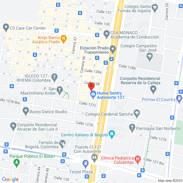 Mapa de The International Executive Ltda.