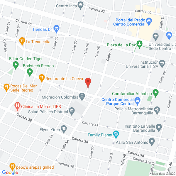 Map of International Trade Corporation S.A.S.