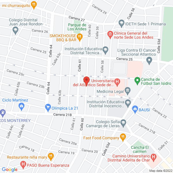 Map of Tecnilec De La Costa S.A.S.