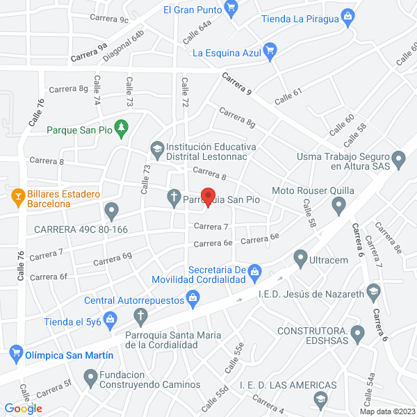 Map of Centro Integral De Reumatologia Del Caribe S.A.S. Circaribe S.A.S.