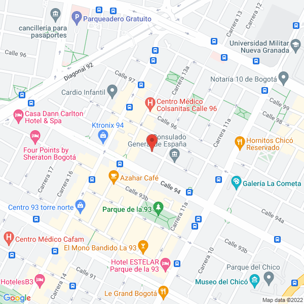 Mapa de Sanín Abogado S.A.S.