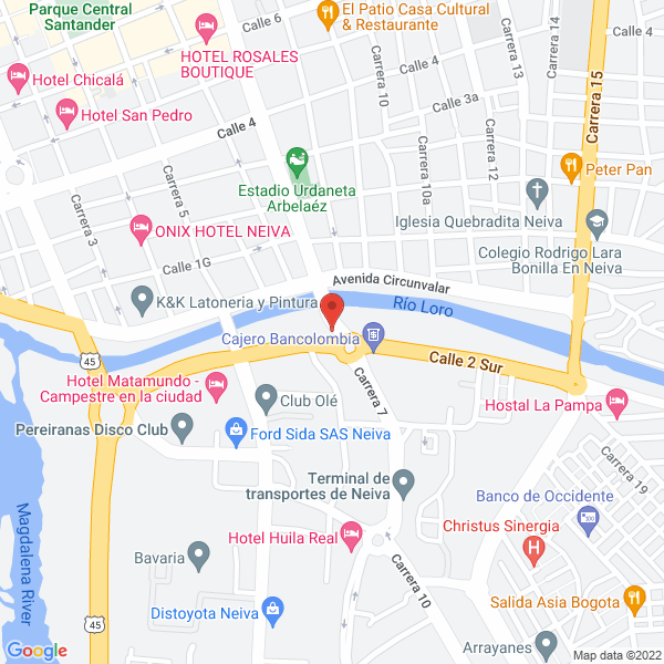 Map of Tractocamiones Neiva S.A.S