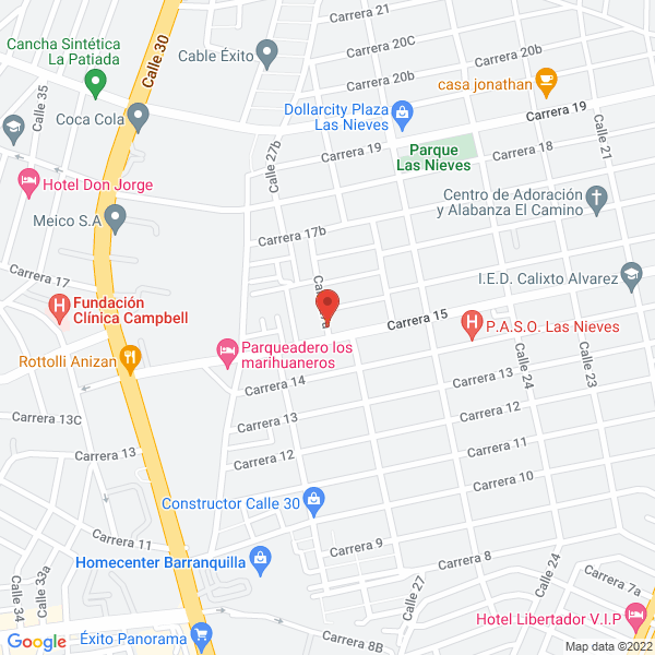 Map of Distribuidora De Aseo Noryleen S.A.S.