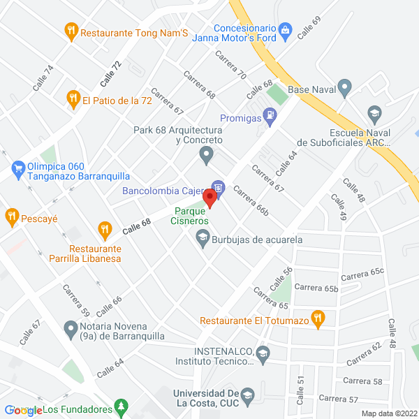 Map of Progress Pharma S.A.S.