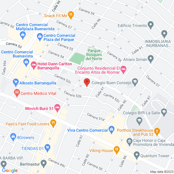Map of Empresa De Servicios Y Negocios Del Atlantico S.A.S.
