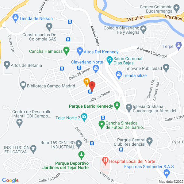 Map of Multiservicios Garco S.A.S.