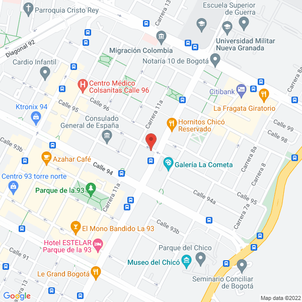 Mapa de Evolucionar Servicios De Salud Ltda.