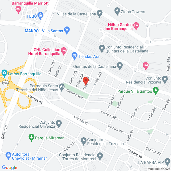 Map of La Marca Marketing & Comunicacion S.A.S. Sigla La Marca M&C S.A.S.