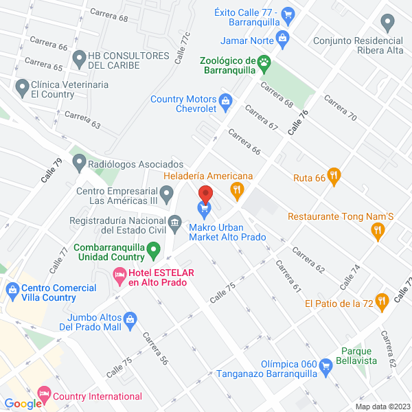 Map of Castillo & Asociados - Gestiones Y Consultorias Juridicas S.A.S.