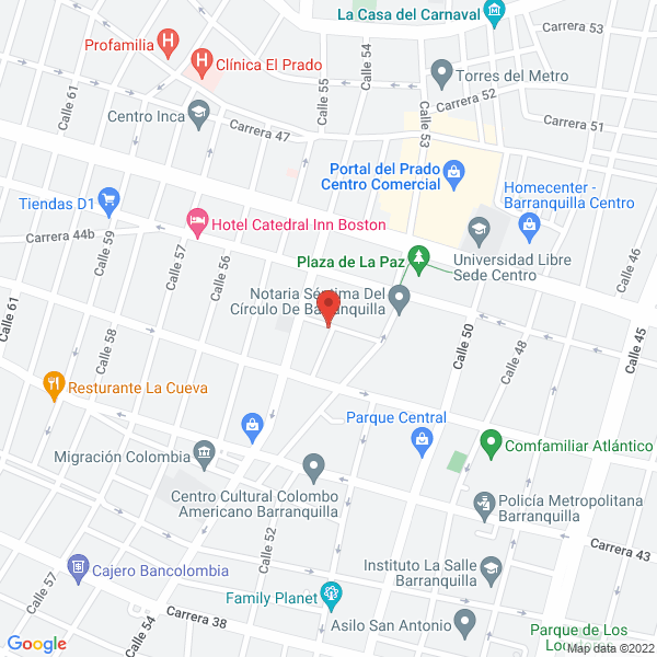Map of Magitek Internacional S.A.S.