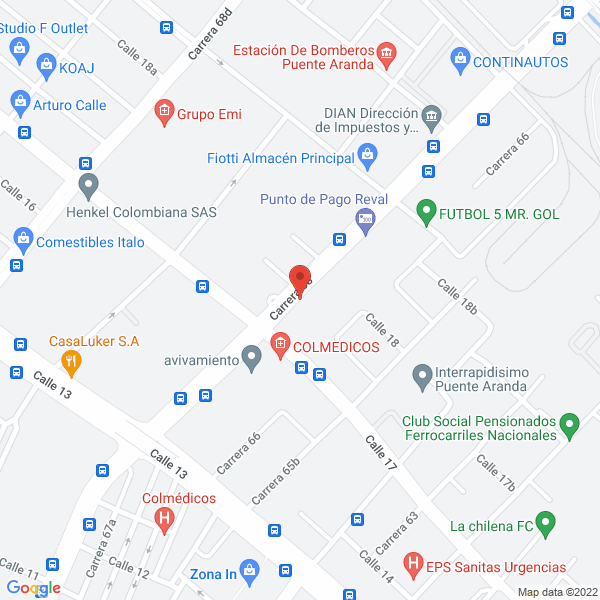 Mapa de Quasfar M&F S.A.