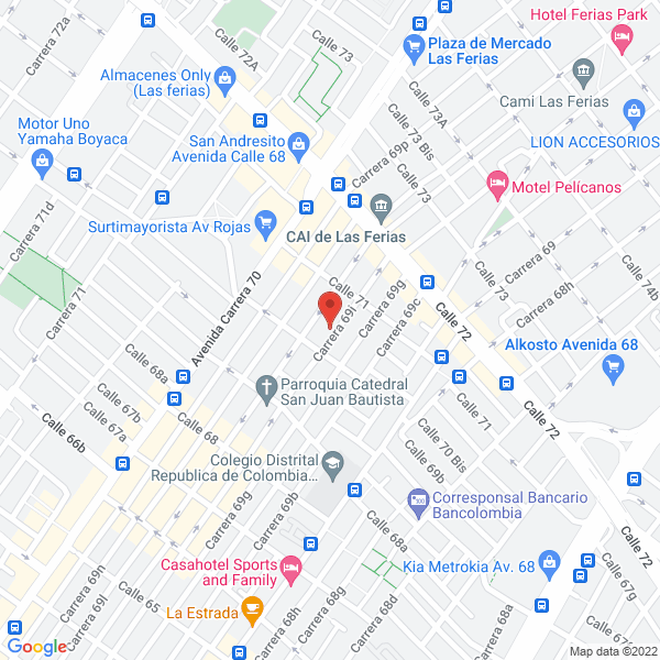 Mapa de D.F Consulting S.A.S.