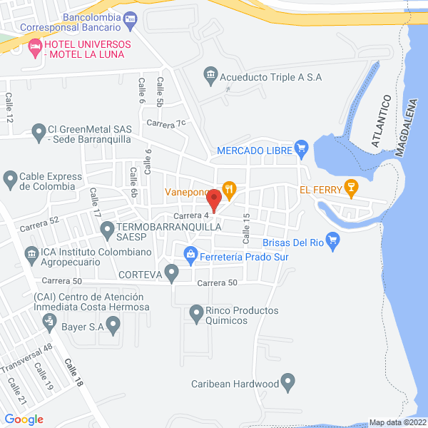 Map of Embasadora Eslait S.A.S.