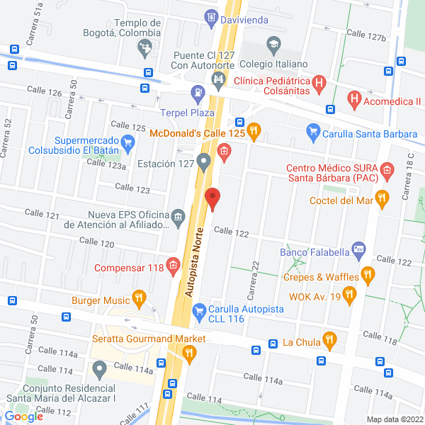 Mapa de Viapin Colombia Ltda.