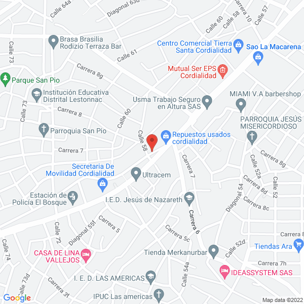 Map of J.H. Metalmecanica Del Caribe S.A.S.