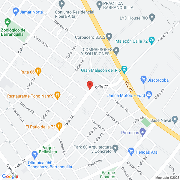 Map of Unipelaez S.A.S.