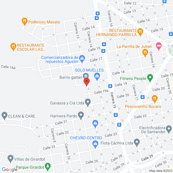 Map of Edimsa M&G Suministros Para La Construcción Y La Metalmecanica En General S.A.S