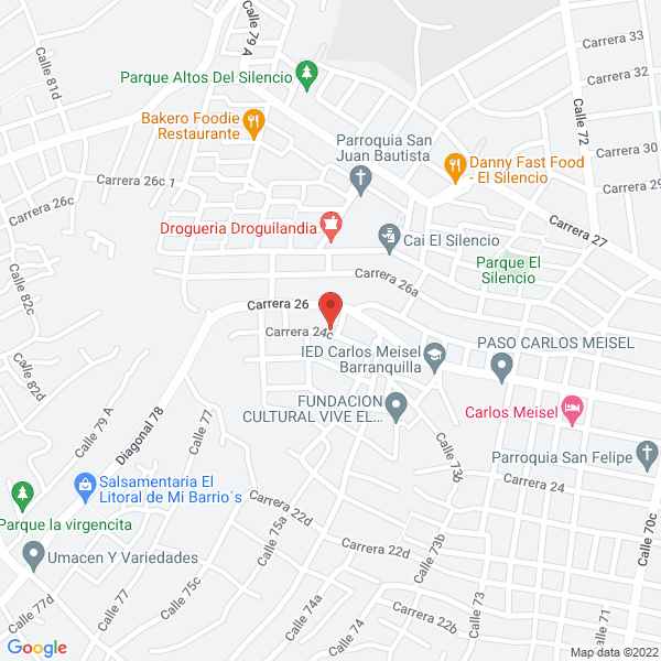Map of Inversiones Mitchell Del Caribe S.A.S.