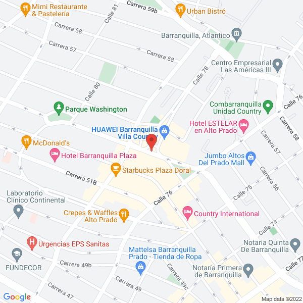 Map of Atlantic Port Services S.A.S.