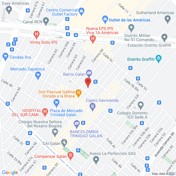 Mapa de Modulaser Ltda.