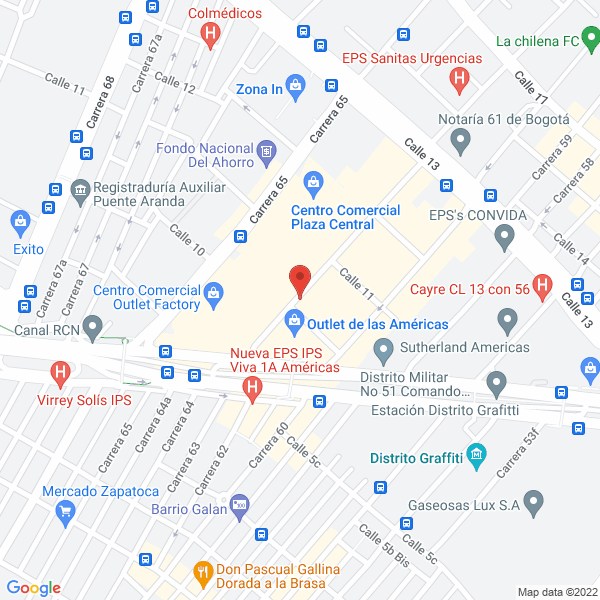 Mapa de Fraier S.A.S.
