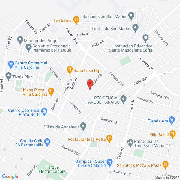 Map of Restaurantes Y Cafeterias Ibrahim S.A.S.