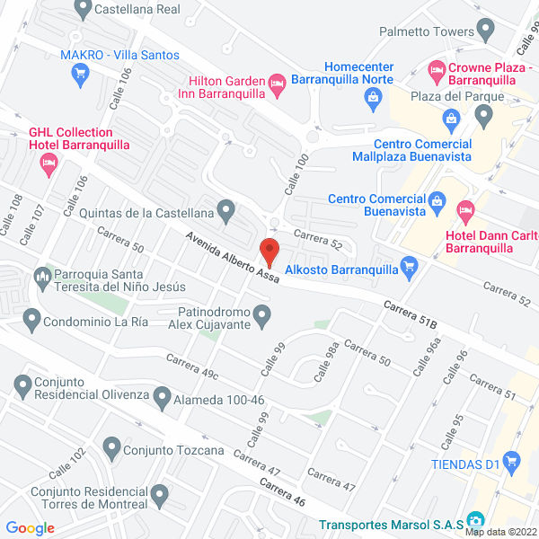 Map of Miroo Centro Ocular