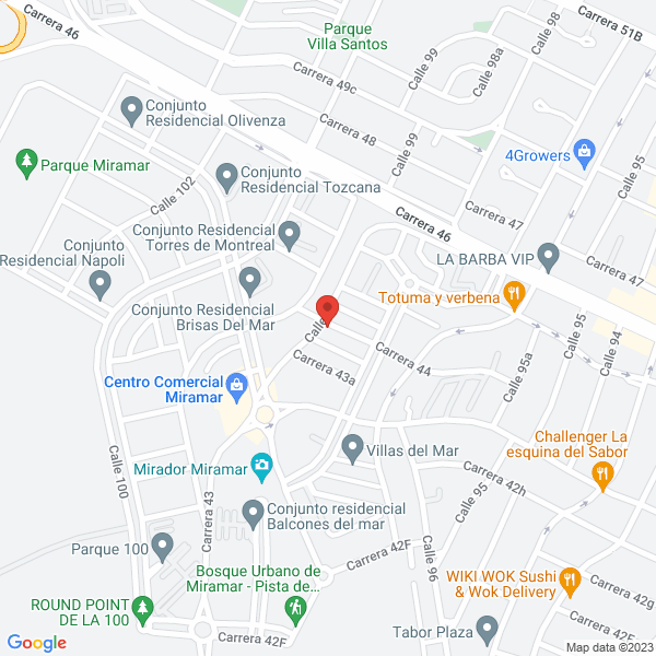 Map of Corporacion De Asesorias Proyectos Y Desarrollo S.A.S.