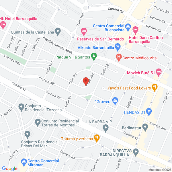 Map of Comercial S&T S.A.S. Sigla Cial S&T S.A.S.