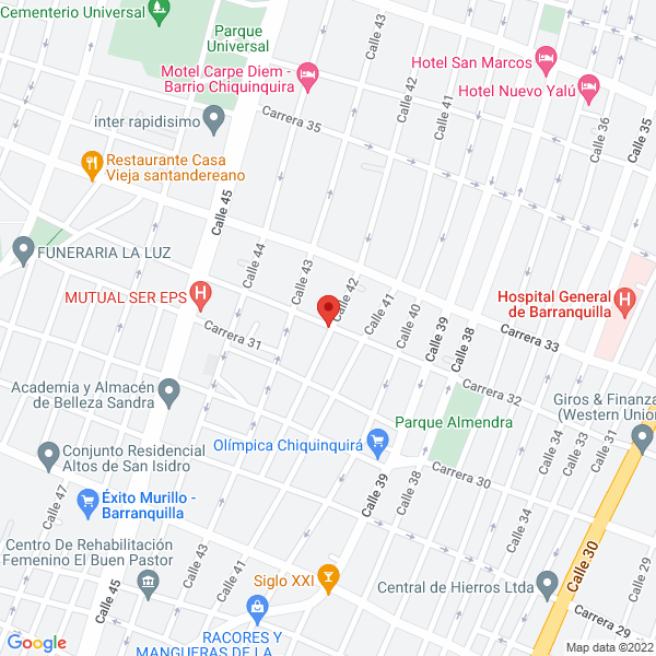 Map of Jc International Traders S.A.S.