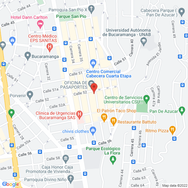 Map of Surtieléctricos Santander S.A.S.